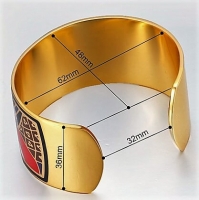 Goudkleurige geëmailleerde armband Gold