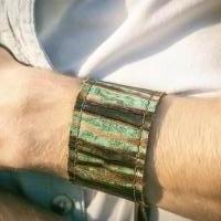Stoere leren armband Mickey