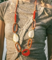 Lange statementketting Bianca