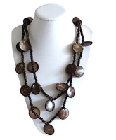 Houten Boho ketting Emma