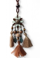 Boho ketting met kwastjes Romee