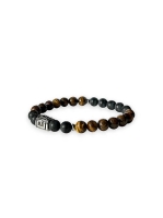 Natuursteen kralenarmband Lex