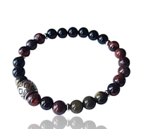 Natuursteen kralenarmband Lex