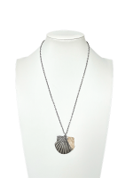 Metalen ketting met schelp Mare