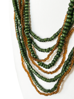 Multilayer ketting met kralen Ilse