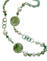 Statement schakelketting met natuurlook Liora