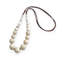 Natuurlijke kralenketting Solenne 