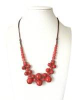 Vintage bohemian ketting met kralen Vea