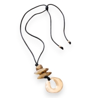 Ketting met artistieke goudkleurige hanger Arial