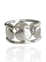 Zilverkleurige statement armband Luma