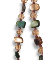 Lange kleurrijke kralenketting Siem