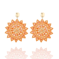 Opvallende kralenoorbellen Valeria