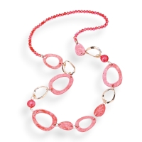 Lange kralen schakelketting Liva