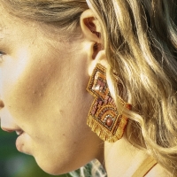 Statement bohemian oorbellen Isabelle